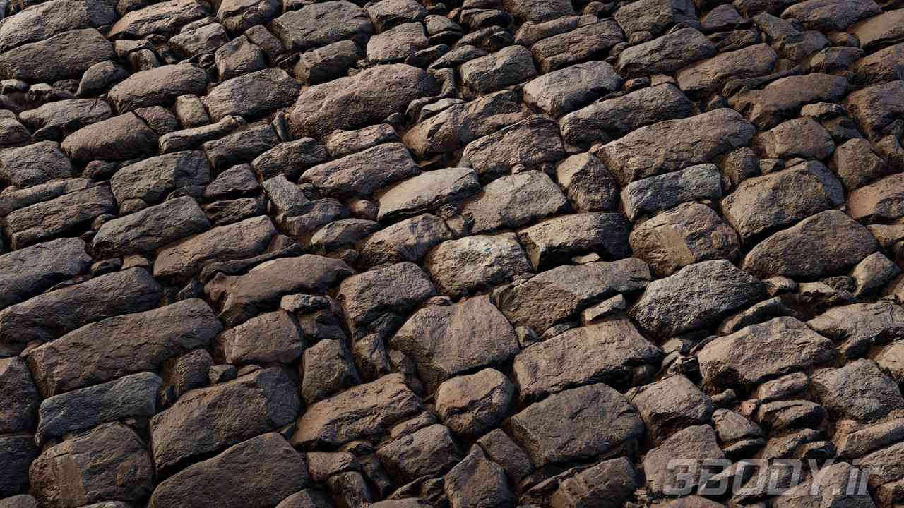 متریال دیوار سنگی stone wall عکس 1